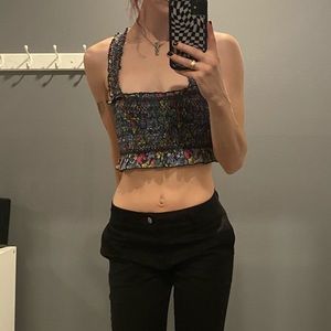Floral crop top